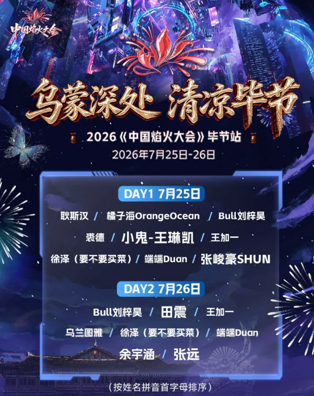 中国焰火大会--毕节站 "乌蒙深处 清凉毕节"海报