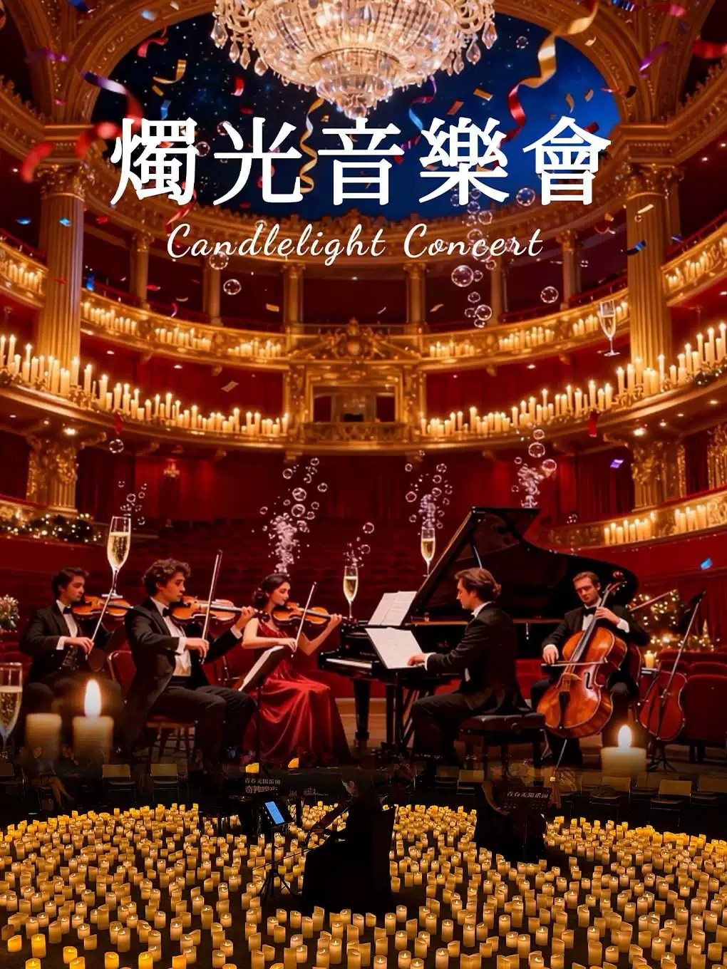 【奇妙嘿夜】“海上钢琴师”“爱乐之城”“世界赠予我的”曲目主题奇妙嘿夜烛光音乐会钢琴&大提琴海报